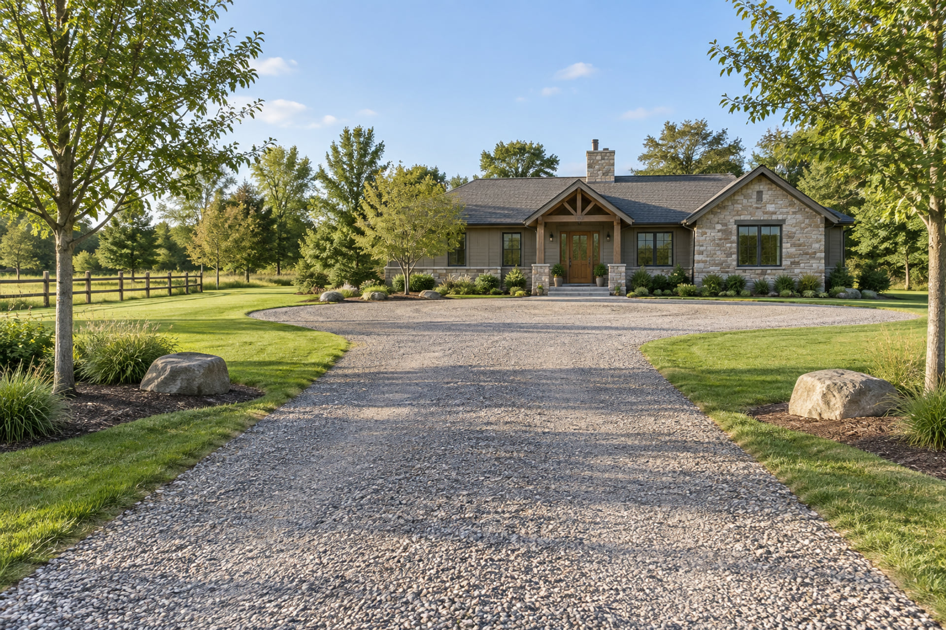 Long driveway access planning