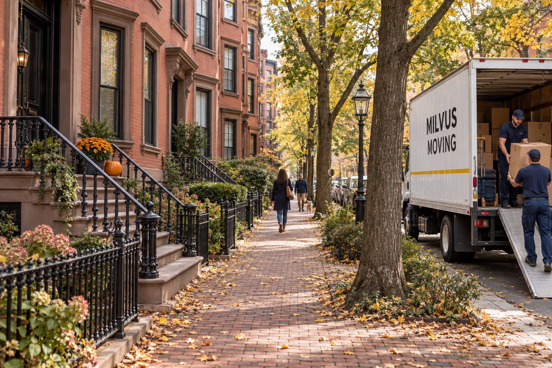 Boston street and daily life