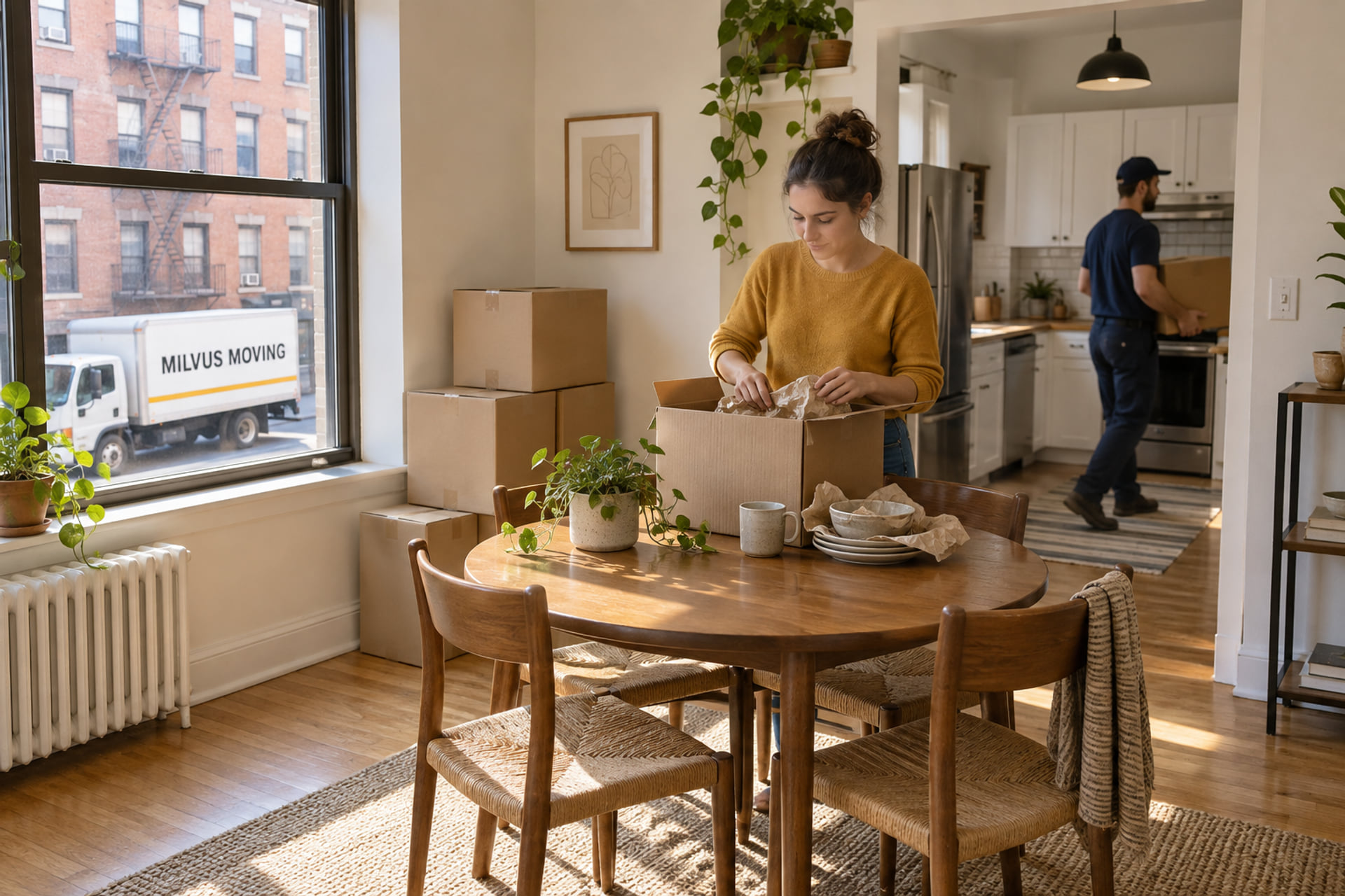 City apartment first day