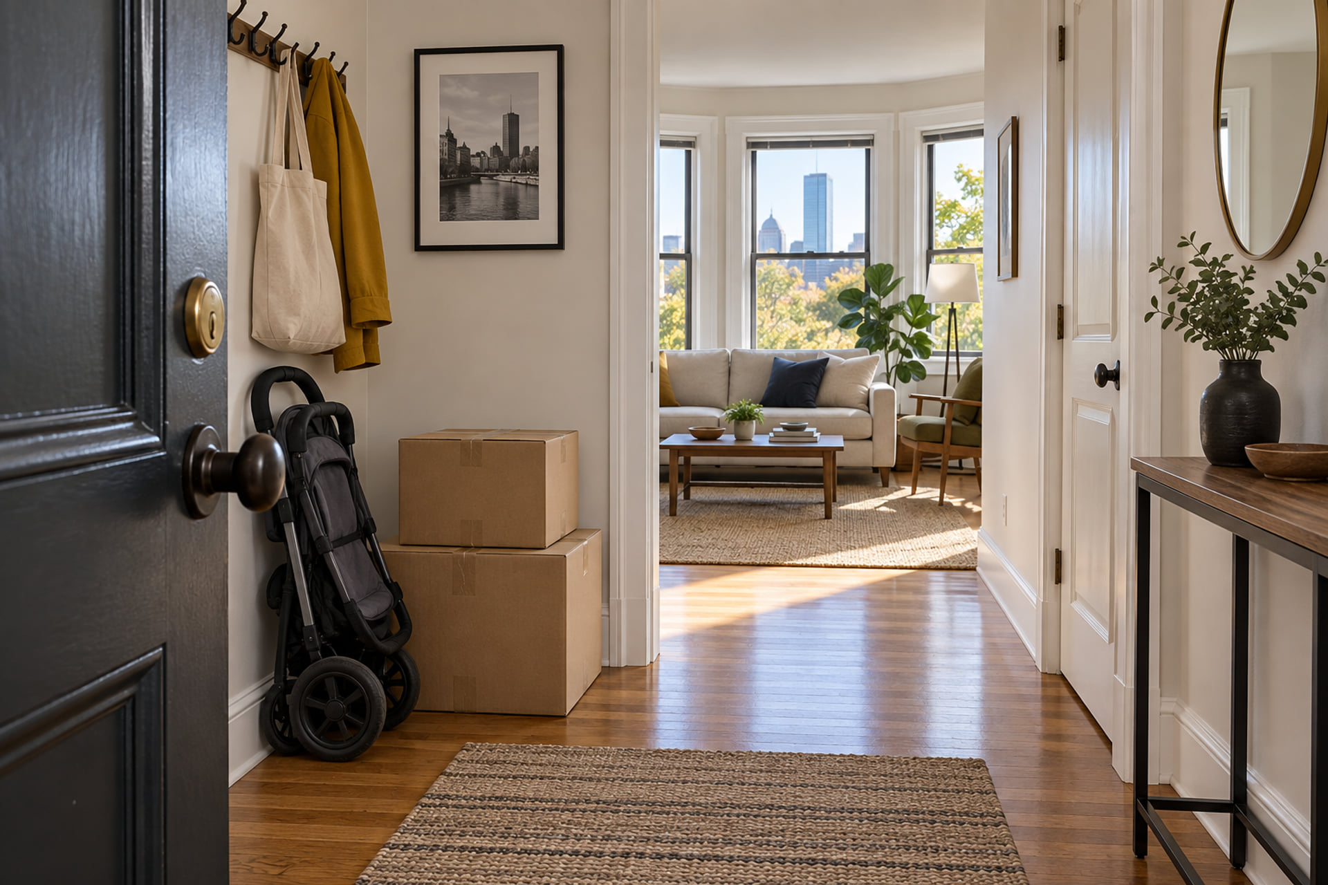 Apartment access and daily routine