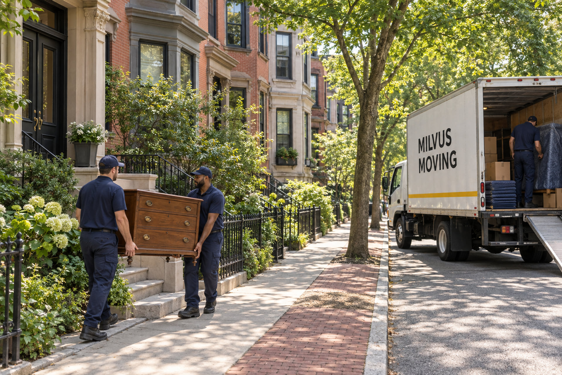 Boston neighborhood street