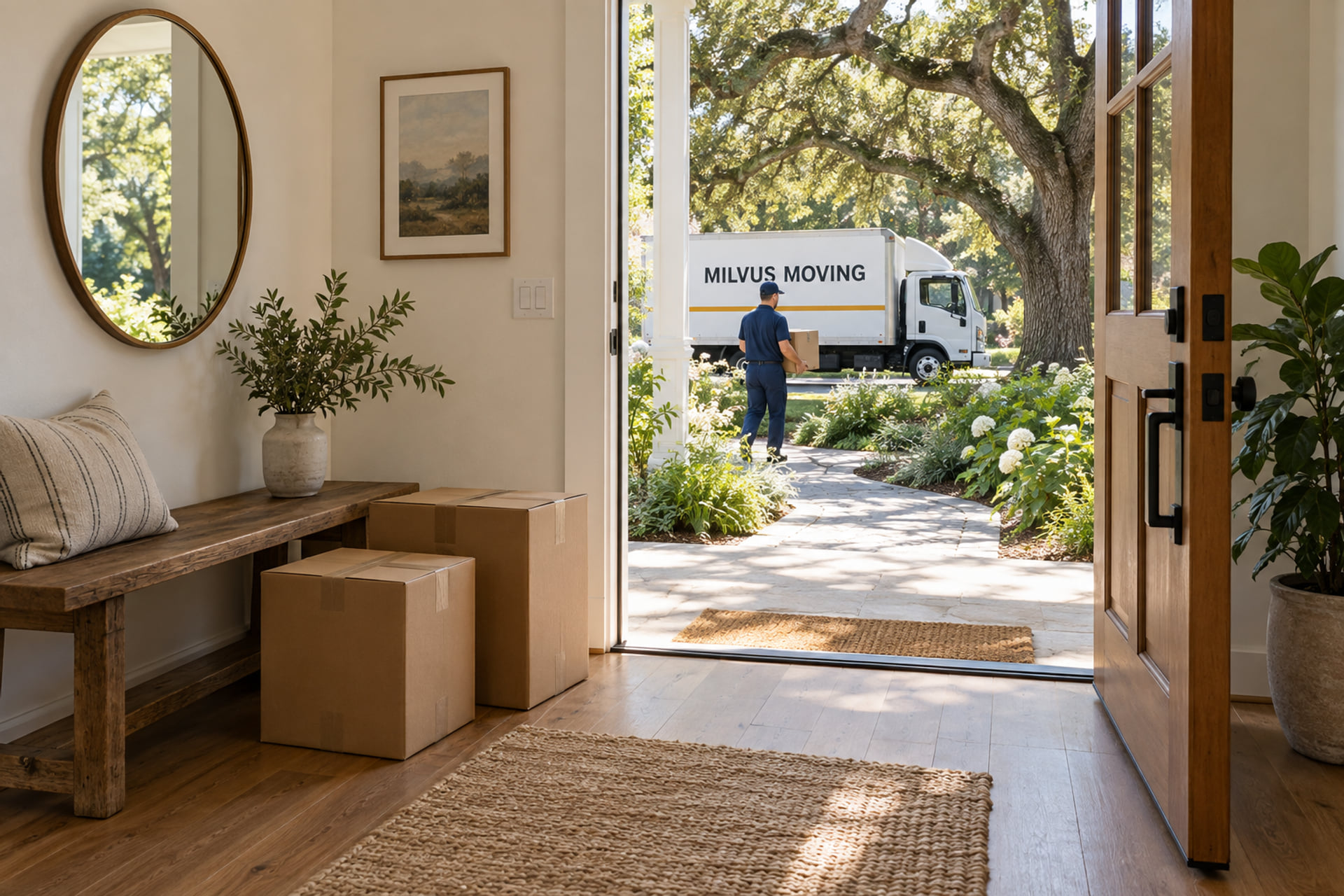 House entry and moving plan
