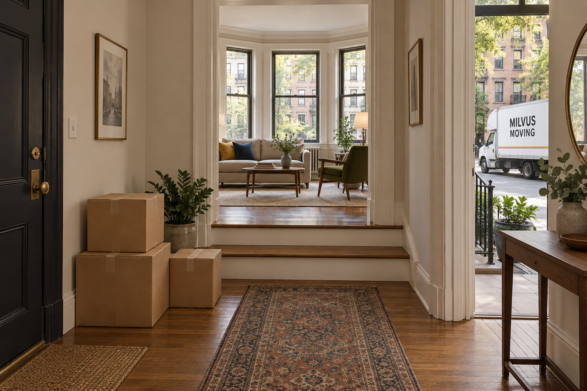 City home stairs and layout