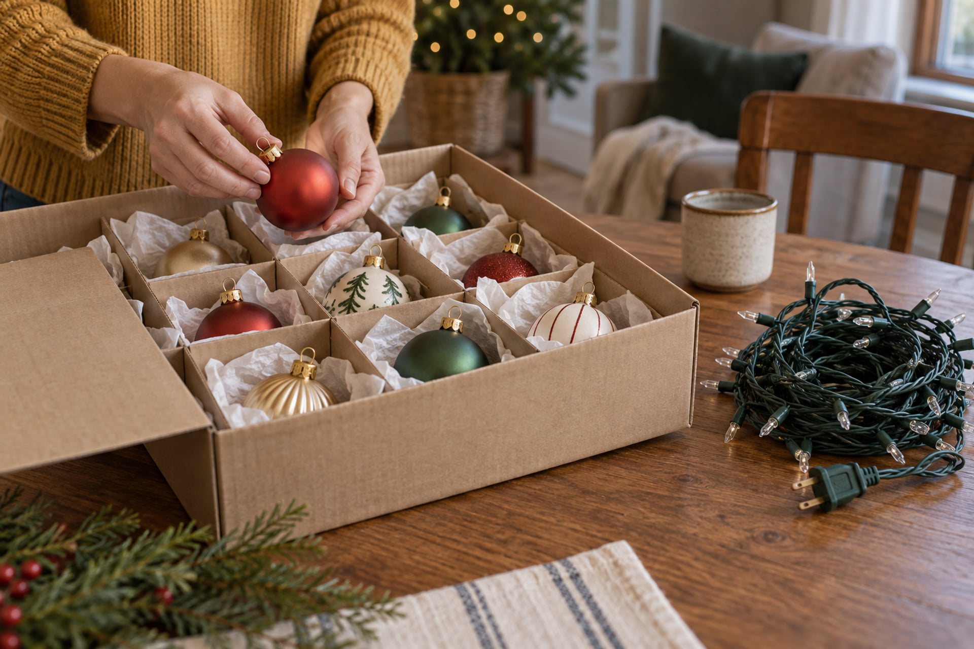 Holiday decoration packing