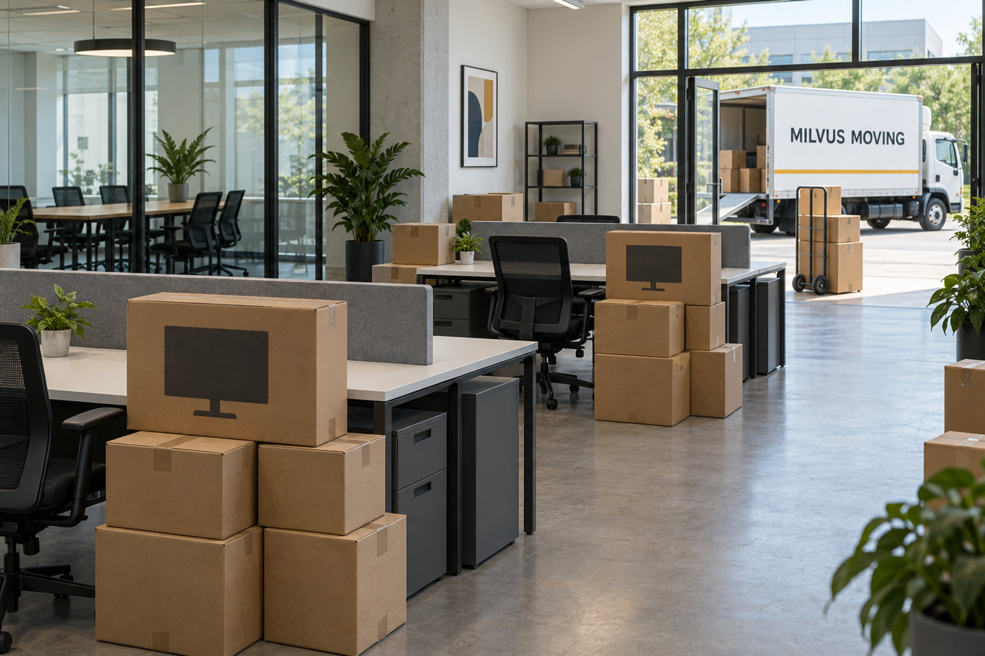 Office relocation preparation
