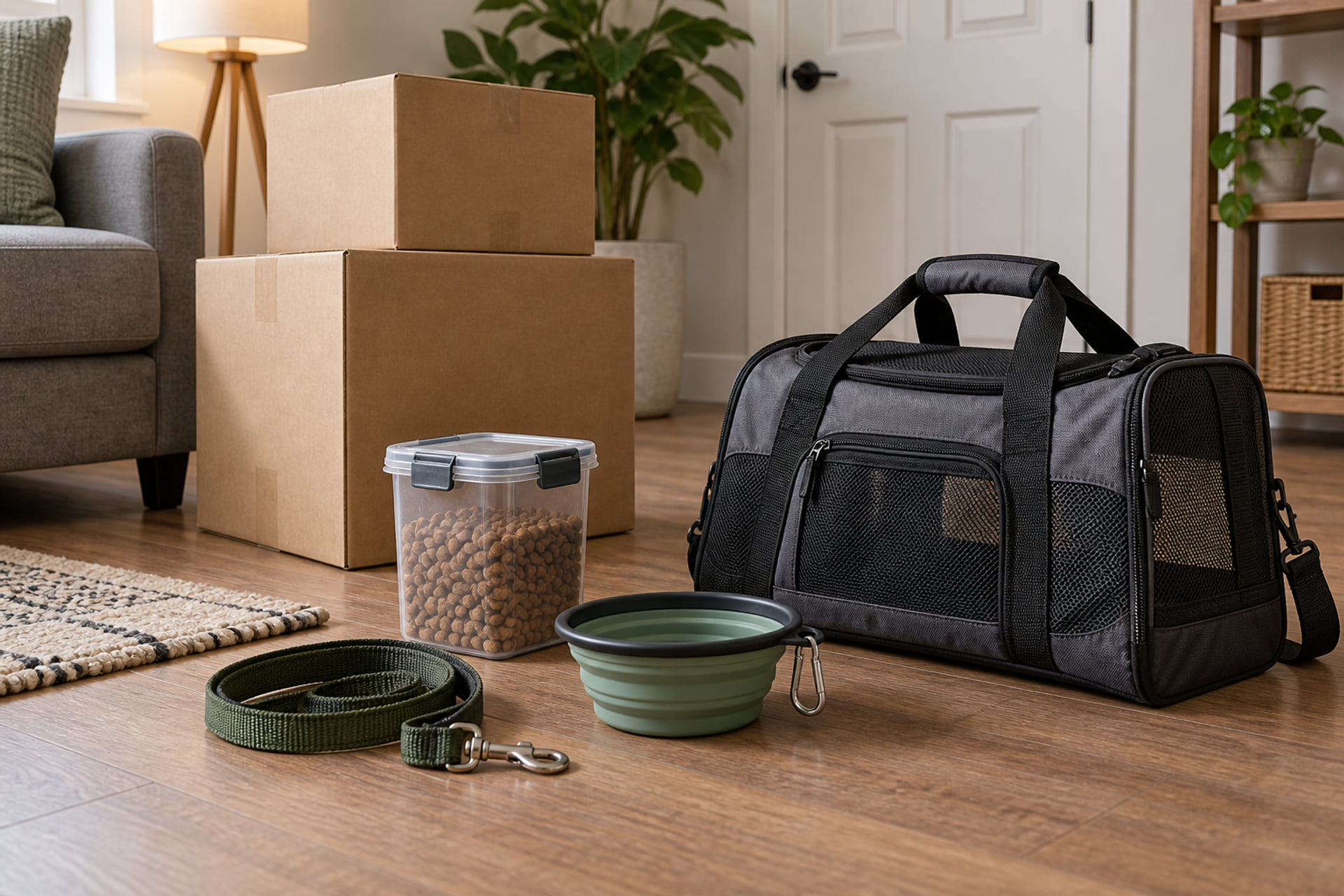 Pet travel essentials