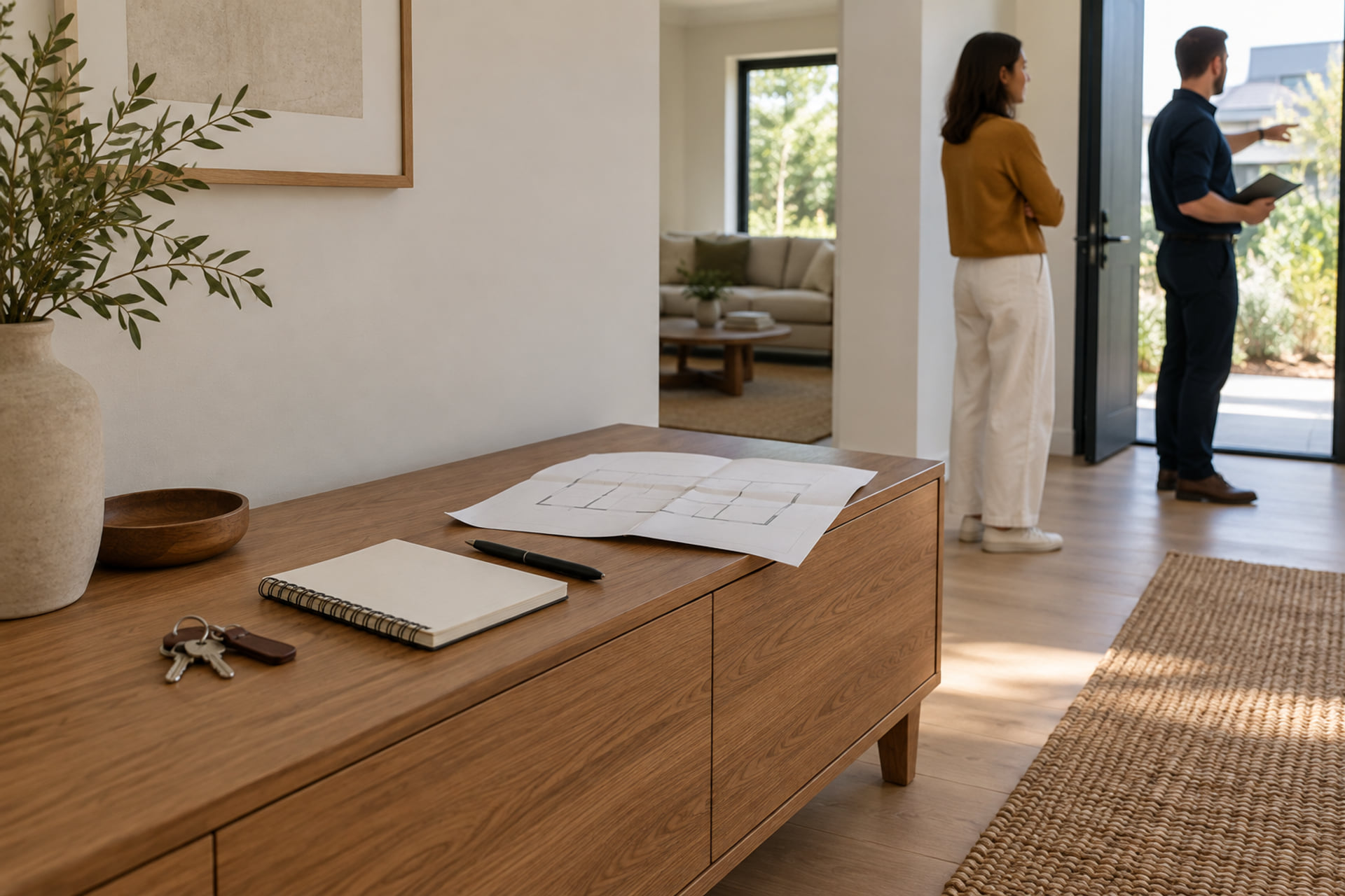 Receiving plan and keys
