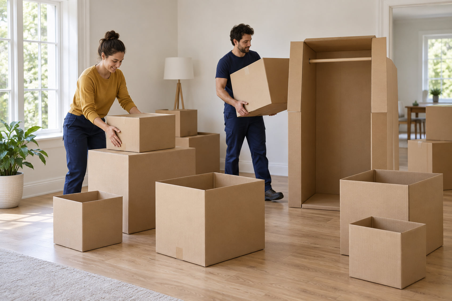 Choosing moving cartons
