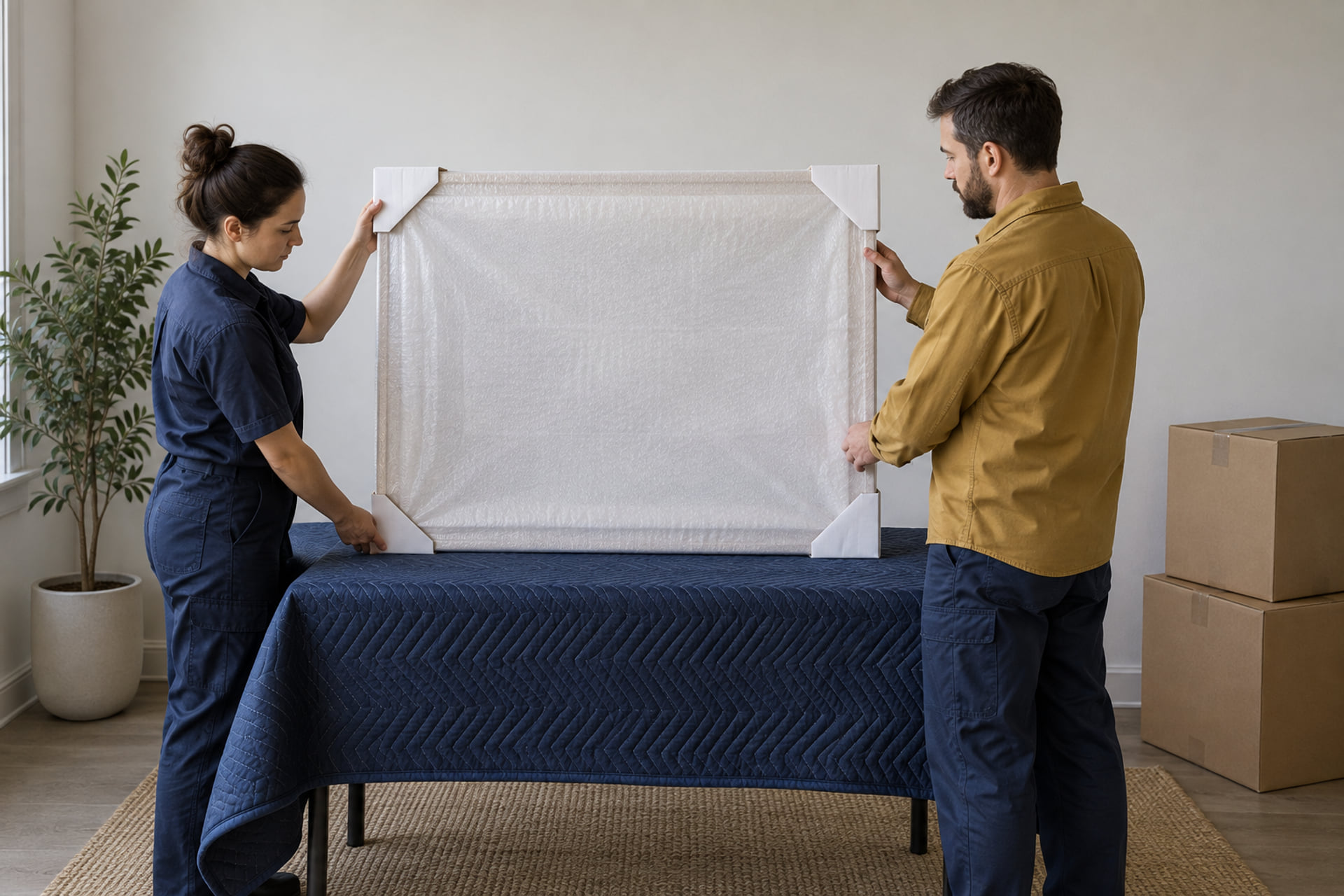 Framed item edge protection